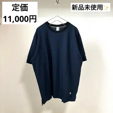 주름이 잘 생기지 않는 반팔 티셔츠 다케오 키쿠치 네이비 M 시원함
