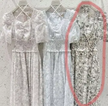 an mille 꽃무늬 롱 원피스