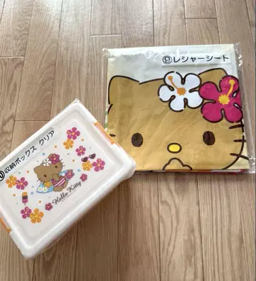 일광화상 키티 산리오 당첨 복권 레저 시트 + 수납 박스
