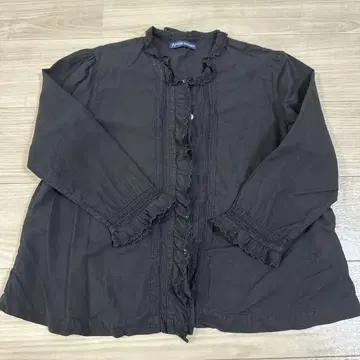 tigre brocante 긴팔 블라우스 블랙 프릴