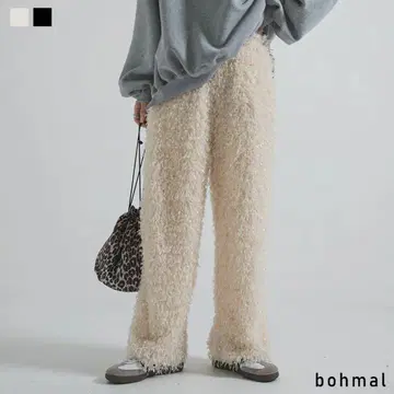 bohmal 페더 프린지 팬츠
