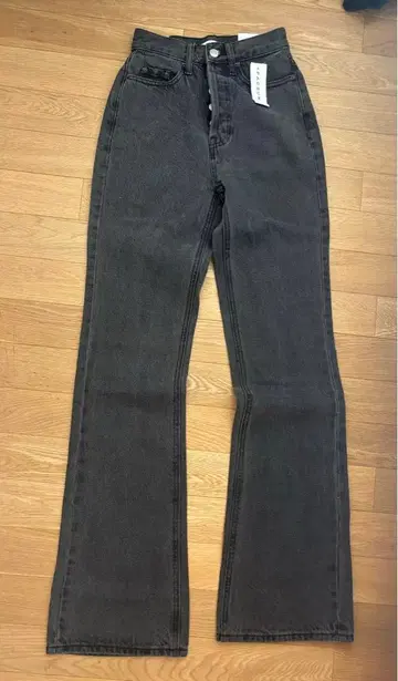 PACSUN 하이 라이즈 부츠 컷 청바지 22 다크 그레이