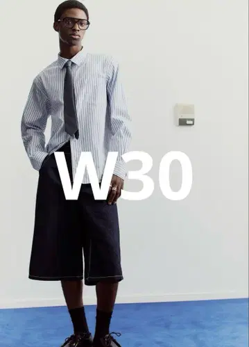 즉시 품절 상품 미개봉 새상품 H&M 슈퍼 배기 데님 숏 팬츠 w30