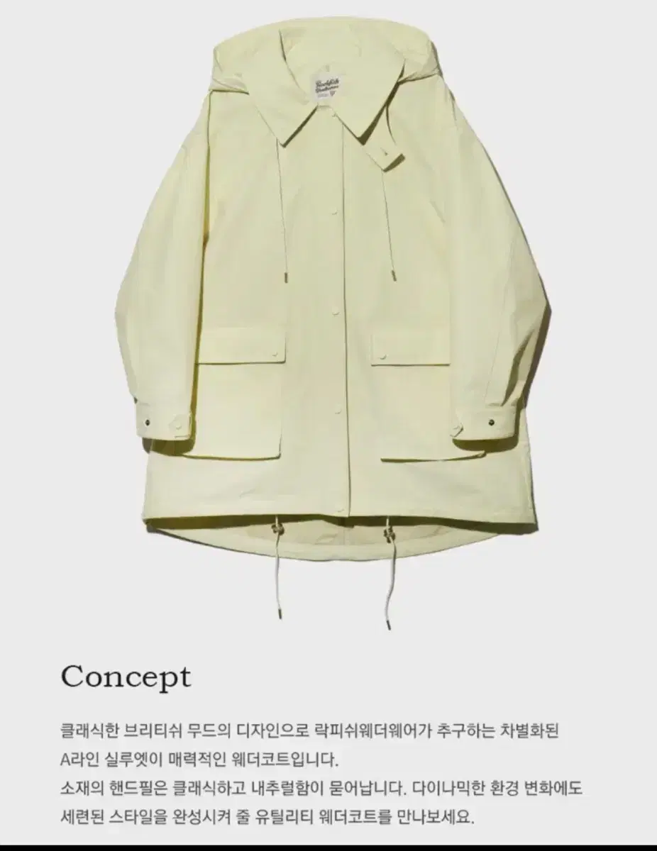 Rockfish Weatherwear Raincoat 3-LAYER SHELL WEATHER COAT