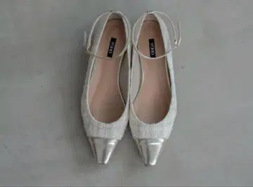 OHGA 오가 COMBI TWEED PUMPS 화이트 23 트위드