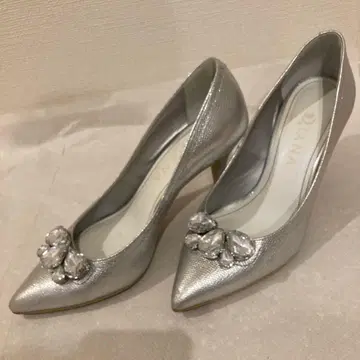 다이애나 실버 비쥬 장식 약 8cm 힐