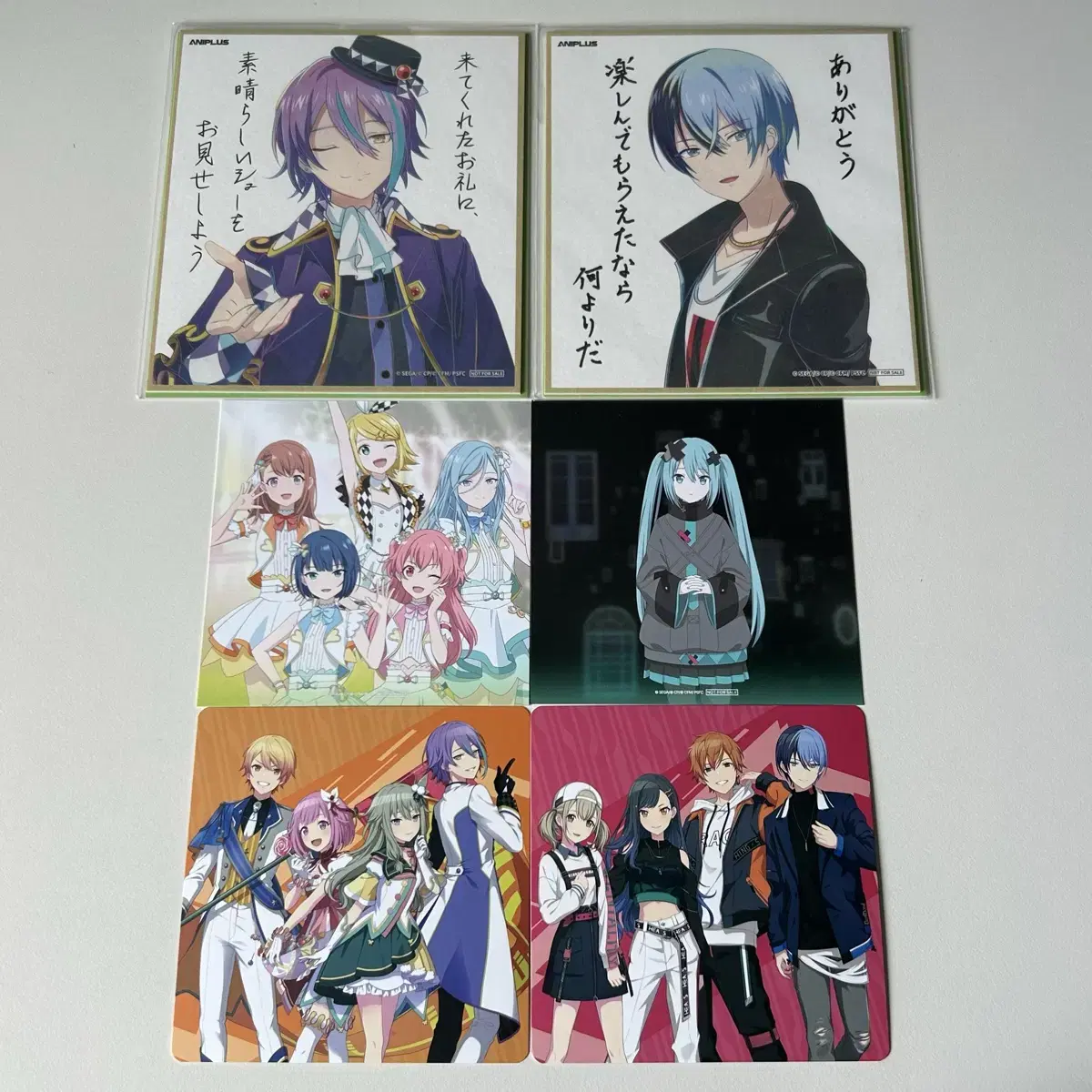 Project SEKAI Movie pre-order benefit Art board + Coaster + Animate Cafe Collab Cafe Coaster