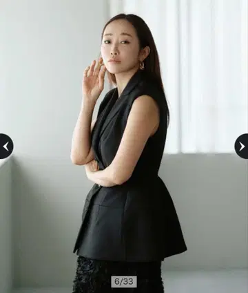 CADUNE 카미사키 메구미 콜라보 허리 마크 베스트 36