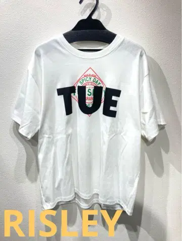 RISLEY 위클리 티셔츠 Tuesday 화이트