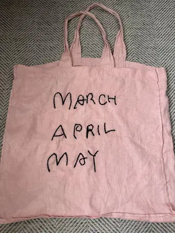 핑크 토트백 March April May