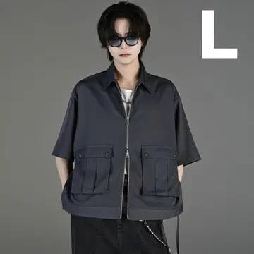ADRER 밀리터리 슈퍼 기믹 숏 블루종