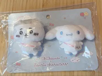 치이카와 산리오 콜라보 봉제 인형 브로치 치이카와 시나몬
