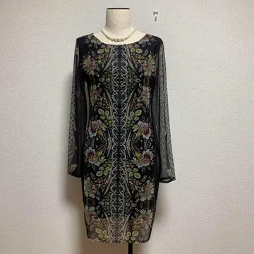 Desigual 드레스 포멀 플라워 Flower 셀럽 고급 슬림 레그