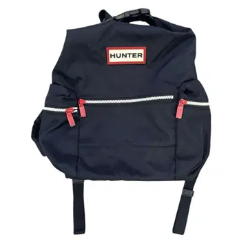 HUNTER 블랙 나일론 백팩