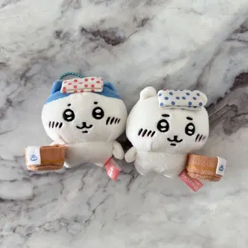 치이카와 봉제 인형 하치와레 치이카와 2개 세트 온천지 한정판