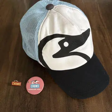 CHUMS 메쉬 캡 & 핀 배지 3개 세트 아웃도어 참스