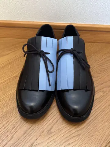 Camper Twins 프린지 로퍼 블랙/파랑