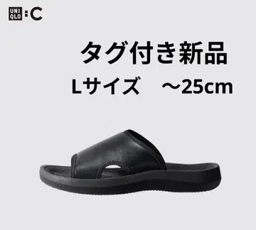 완판템 유니클로:C 유니클로 C 슬라이드 샌들 L 사이즈 블랙 검정