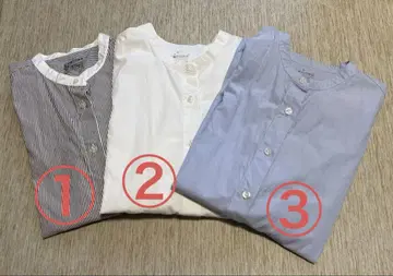 MUJI 긴팔 셔츠 L 사이즈 3장 세트
