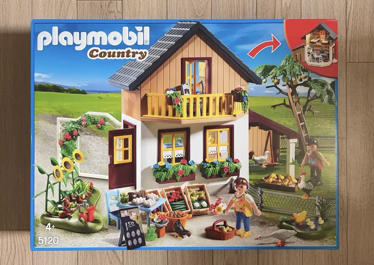 Playmobil Old Rare Discontinued 5120 Country Farm Market Sealed New Product