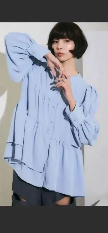 엘르 걸 티어드 셔츠 긴팔