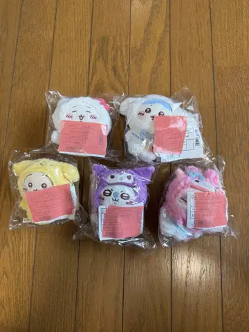 치이카와 산리오 캐릭터 봉제 인형 5개 세트