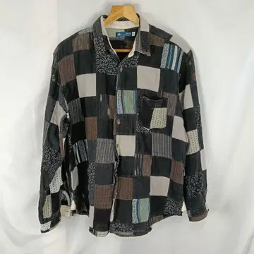 GAFU 시모키타자와 긴팔 셔츠 XL 패치워크 B3231