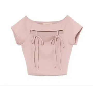 안드 마리 반팔 상의 핑크 ANDMARY Bebe ribbon