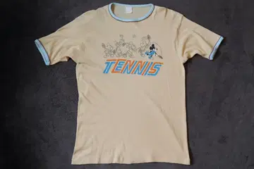 80S/미키마우스/TENNIS/빈티지/레어/L/티셔츠/레어