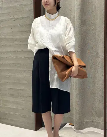 NOBLE 프론트 턱 하프 팬츠 38 사이즈