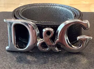 D&G 로고 버클 가죽 벨트