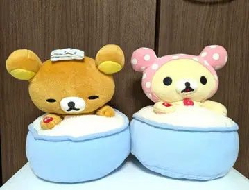 리락쿠마 코리락쿠마 호코리 목욕탕 봉제 인형 세트