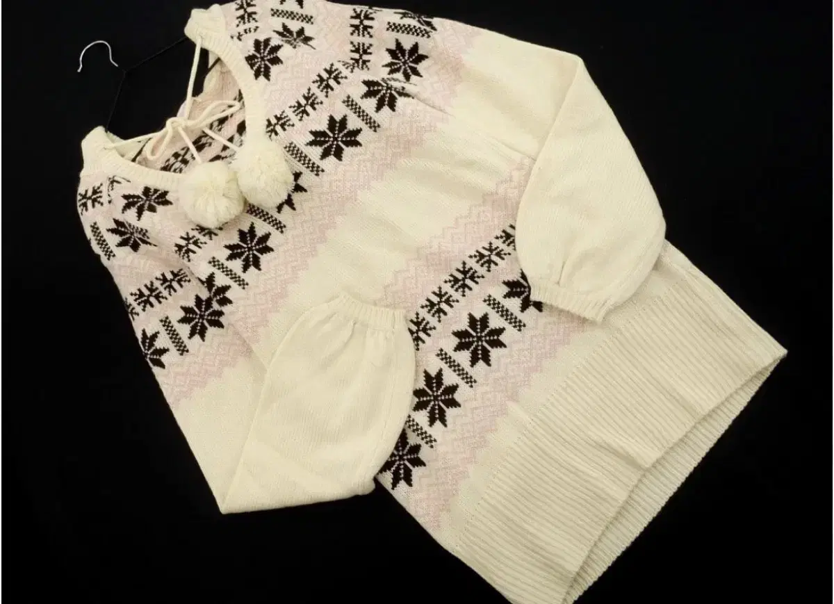 Clearance lizlisa Pom Pom Nordic Hooded Knit tralala Hime Gal One Gal