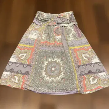 ETRO 페이즐리 무늬 플레어 스커트 44