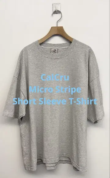 1회 착용 CalCru 칼크루 Micro Stripe 보더 티셔츠