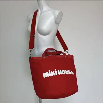 MIKI HOUSE 미키 하우스 토트백 캔버스 숄더백