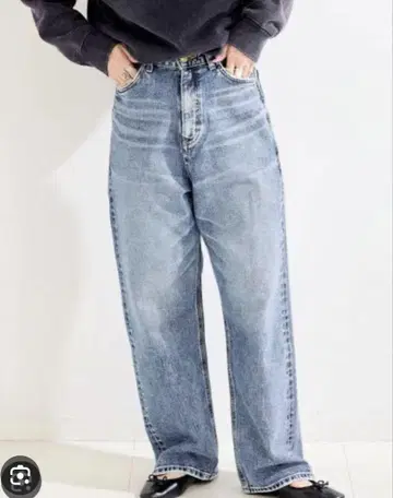 B.C STOCK LEE 리 와이드 데님 베이 크루즈 S 사이즈