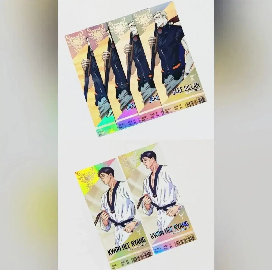 Team Lezhin Game Ticket Shuttle Line Jake / Knife and Flower Kwon Hee-ryang wts.