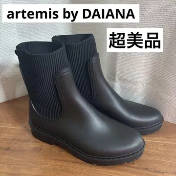 artemis byDAIANA 방수 니트 사이드 고어 레인부츠 23cm