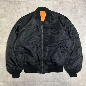 알파 MA-1 블랙 오렌지 XL 밀리터리