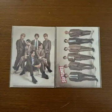 SixTONES 미니 클리어 파일 A B
