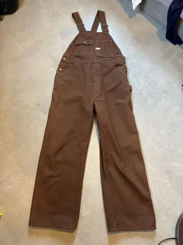 AT LAST & CO 브라운 오버롤 34 앳 라스트