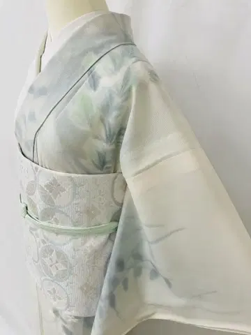 미사용 순수 실크 여름용 명주 손으로 그린 호몬기 단품