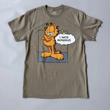가필드 I HATE MONDAYS 프린트 티셔츠 M 사이즈