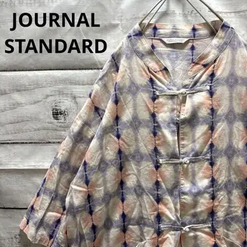 JOURNAL STANDARD 올 패턴 차이나 셔츠 빅 루즈 오버 사이즈