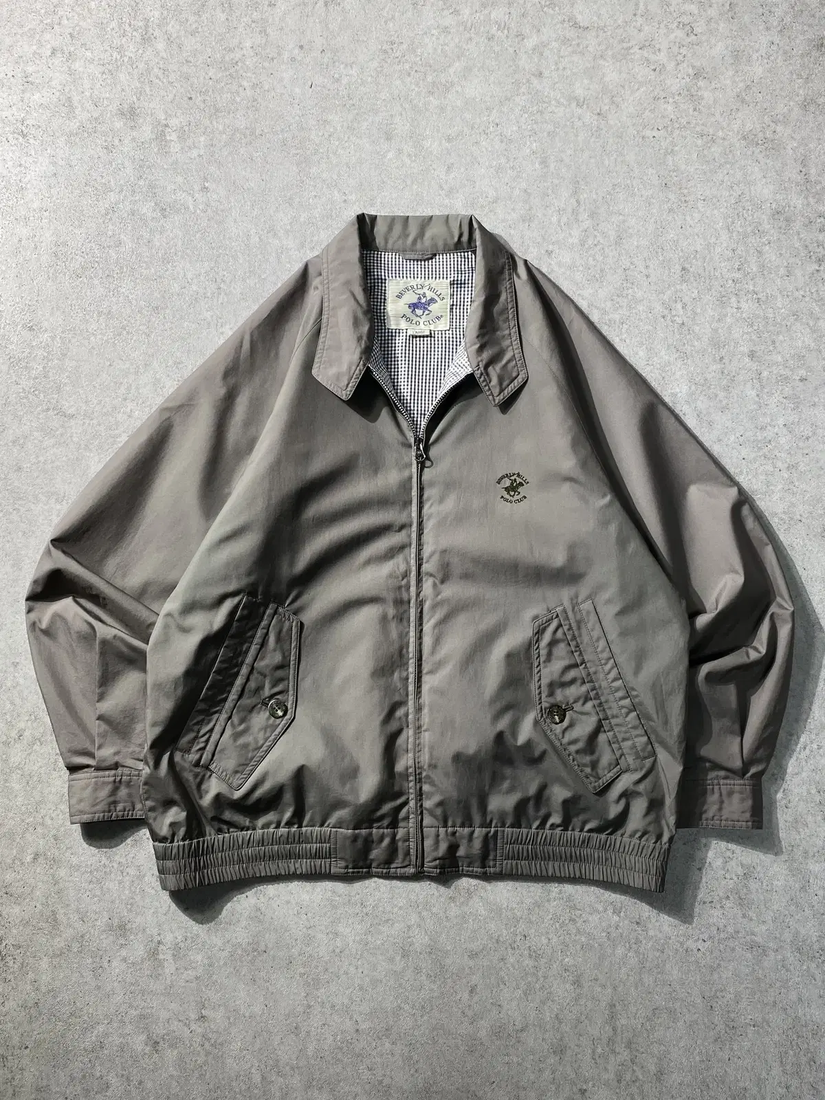 [L] 90s Beverly Hills Polo Club G9 Harrington Jacket