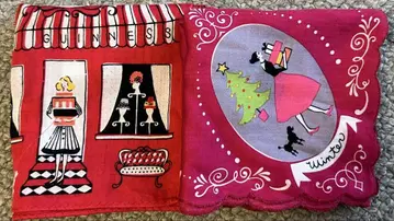 LULU GUINNESS 손수건 2종 세트