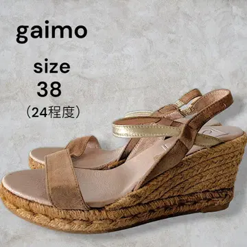 gaimo 가이모 뮬 통굽 베이지 샌들 24 정도
