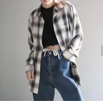 PHEENY 옴브레 체크 셔츠