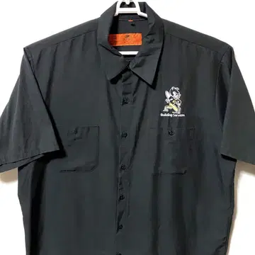 REDKAP L XL 반팔 검정 블랙 기업 로고 셔츠